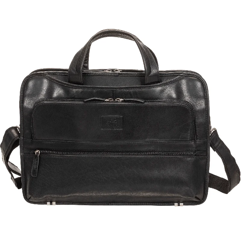 Mancini Leather Triple Compartment Briefcase for 15.6” Laptop / Tablet The Perfect Bag Sale Is Here Mancini Leather Triple Compartment Briefcase for 15.6” Laptop / Tablet The Perfect Bag Sale Is Here