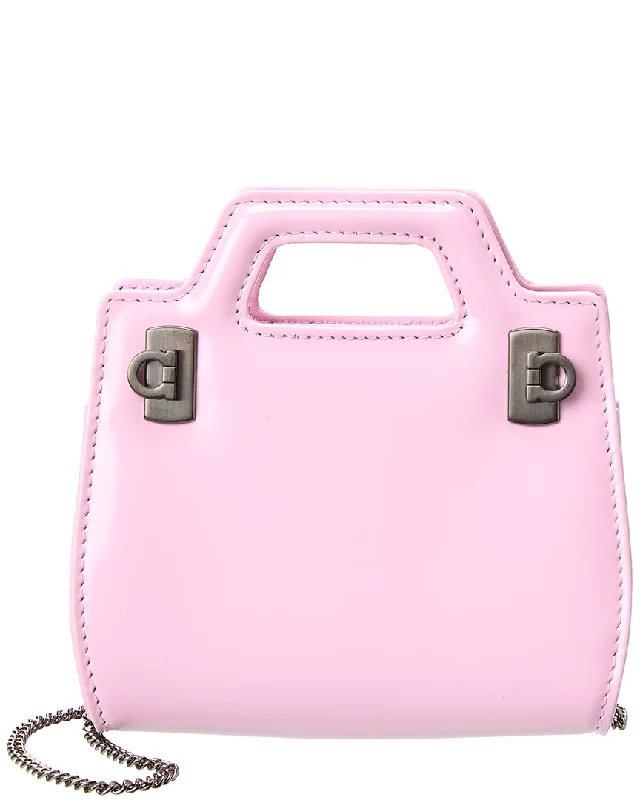 Ferragamo Wanda Leather Micro Bag Upgrade Your Look With Our Bag Sale