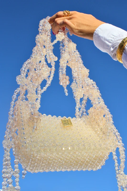 Granizada Champagne Bead Bag Trendy Totes, Shop & Save
