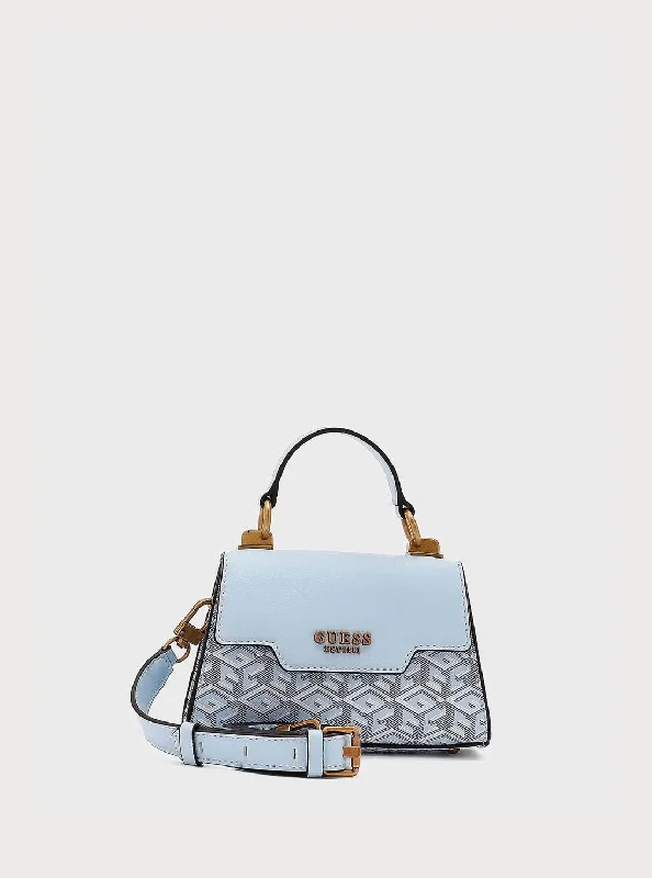 Ice Blue Logo Hallie Mini Crossbody Bag Designer Bags At Lower Prices