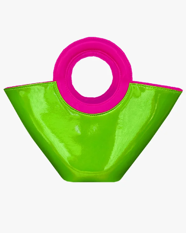 JELLY TOTE MINI | HOT PINK, LIME, BLACK Elegant Bags, Limited Stock