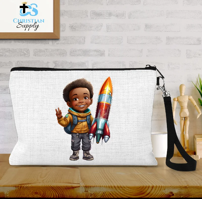 Kids Christian Boy with Rocket Science Wristlet High-Fashion Handbags At Reduced Costs