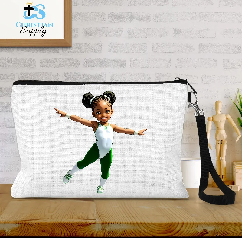 Kids Gymnastics Christian Green Outfit Wristlet Shop Timeless And Trendy Bags At Limited-Time Discounts