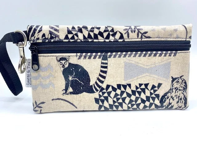 Large Wristlet in Lemur print Carry Elegance For Less – Best Bag Deals Here