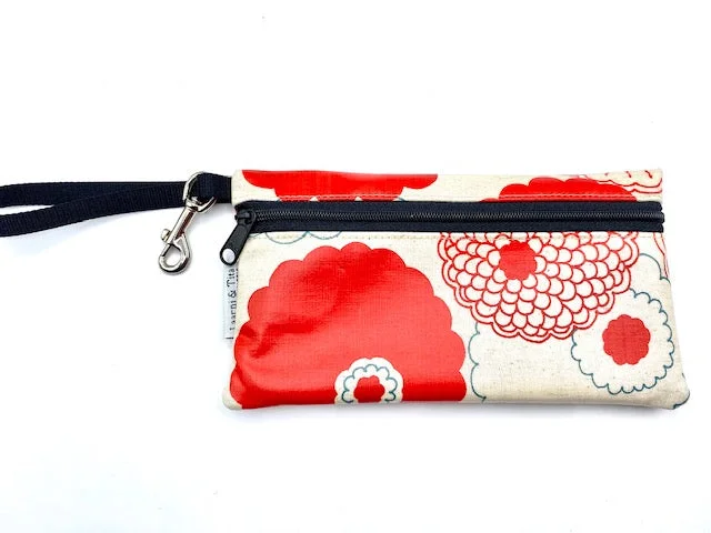 Large Wristlet in Red Flowers Fashionable Handbags, Limited-Time Deals