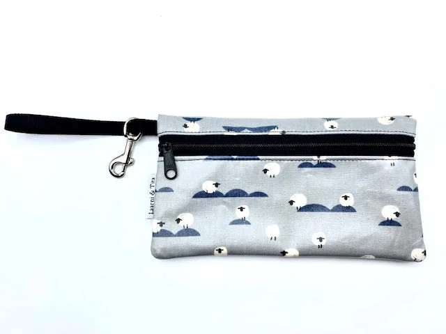 Large Wristlet in Sheep-Gray Handbag Deals For Every Occasion