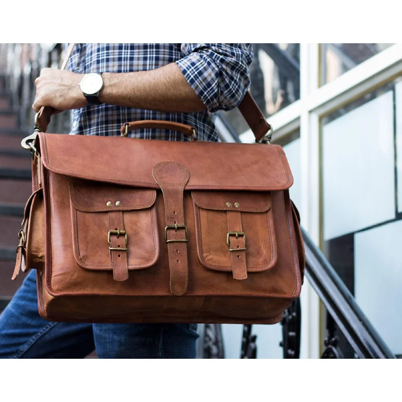 Leather Briefcase Laptop bag 16 inch Handmade Messenger Bags Best Satchel Premium Handbags At Exclusive Prices Leather Briefcase Laptop bag 16 inch Handmade Messenger Bags Best Satchel Premium Handbags At Exclusive Prices
