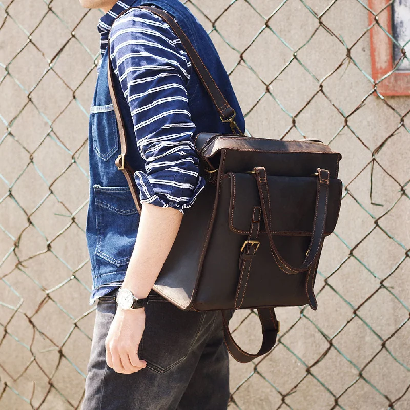 Multifunctional Leather Bag, Messenger Bag, Laptop Bag, Men's Briefcase, Leather Backpack, Handbag Purse Limited-Stock Bag Clearance – Hurry Multifunctional Leather Bag, Messenger Bag, Laptop Bag, Men's Briefcase, Leather Backpack, Handbag Purse Limited-Stock Bag Clearance – Hurry