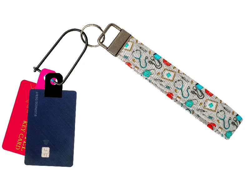 Medical Print Fabric Keychain, Key Fob (Carabiner & Tabber Grabbers Not Included) Fashionable Handbags, Limited-Time Deals Medical Print Fabric Keychain, Key Fob (Carabiner & Tabber Grabbers Not Included) Fashionable Handbags, Limited-Time Deals