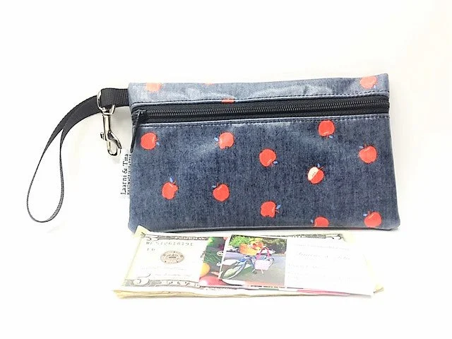 Medium Wristlet in Red Apples Fashion-Forward Bags At Limited-Time Offers