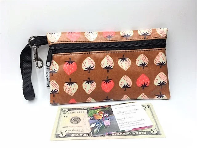 Medium Wristlet in Strawberries Upgrade Your Look With Fashionable Bags