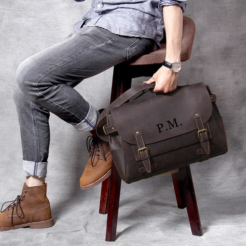Men's Leather Shoulder Briefcase, Messenger Bag, Laptop Bag, Leather Business Bag, Handmade Bag Stylish Totes, Special Discounts Men's Leather Shoulder Briefcase, Messenger Bag, Laptop Bag, Leather Business Bag, Handmade Bag Stylish Totes, Special Discounts