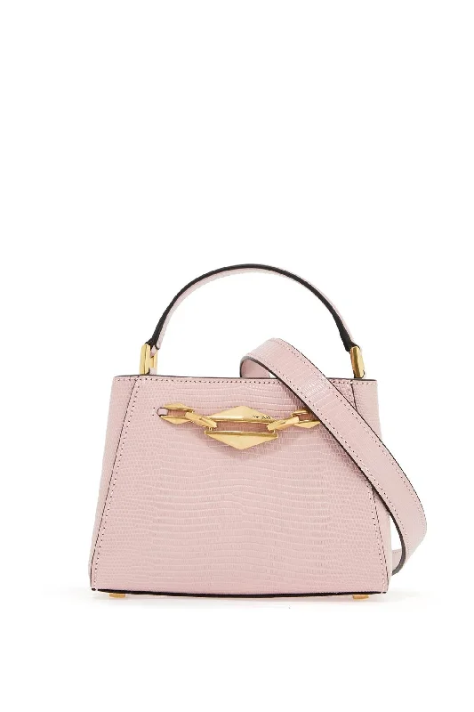 JIMMY CHOO mini diamond link leather lizard print handbag Stylish Bags At Unbeatable Prices