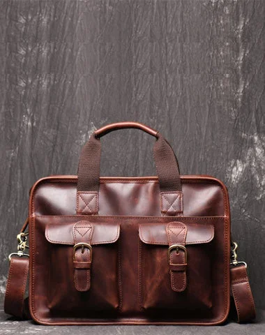 Red Brown Leather Mens 14 inches Large Laptop Work Bag Handbag Briefcase Shoulder Bags Business Bags For Men Fashionable Handbags At Must-Have Prices Red Brown Leather Mens 14 inches Large Laptop Work Bag Handbag Briefcase Shoulder Bags Business Bags For Men Fashionable Handbags At Must-Have Prices