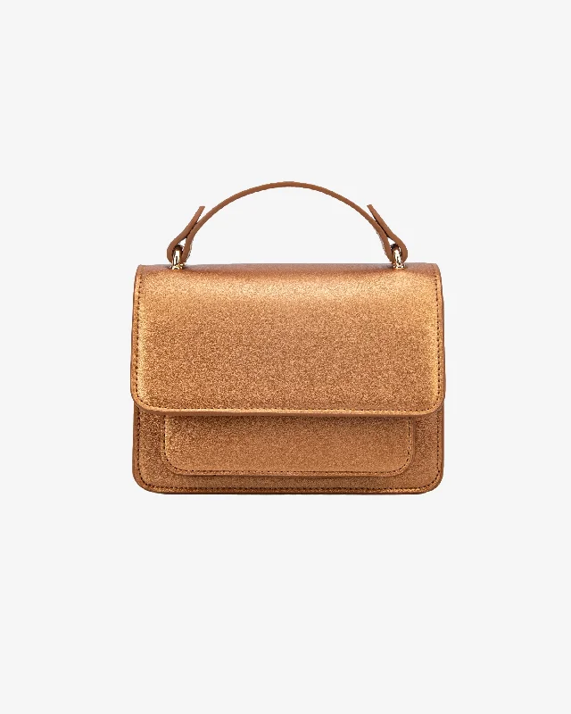 RENEI SHINY STRUCTURE - Royal Orange Premium Handbags At Exclusive Prices