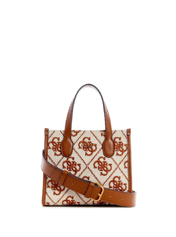 Saddle Logo Silvana Canvas Mini Tote Bag Stylish Totes, Special Discounts