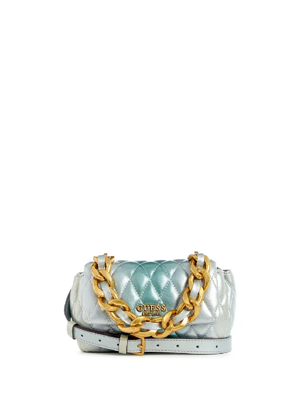 Teal Multi Dema Mini Crossbody Bag Luxury Handbags At Budget-Friendly Rates