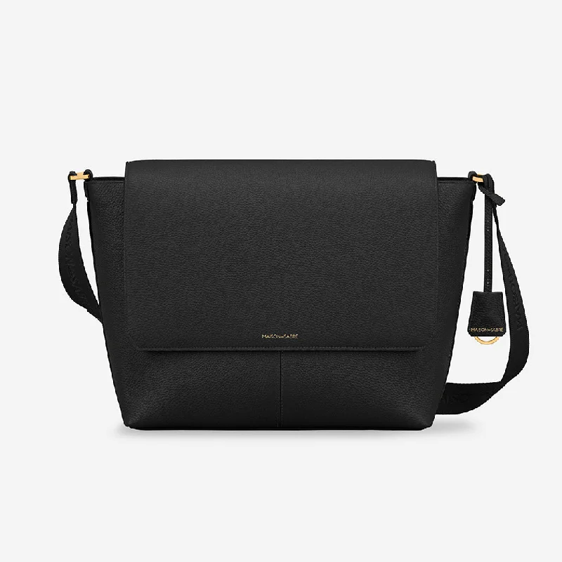 The Flaire Messenger Bag - Black Caviar Stylish Bags At Unbeatable Prices