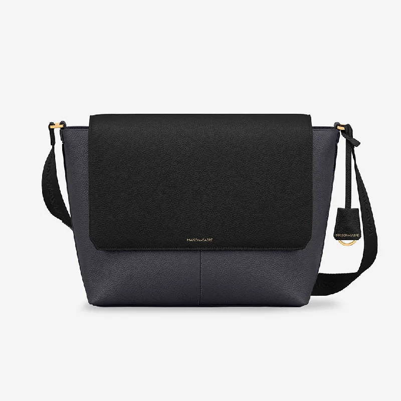 The Flaire Messenger Bag - Graphite Caviar Chic Handbags At Special Promotional Prices The Flaire Messenger Bag - Graphite Caviar Chic Handbags At Special Promotional Prices
