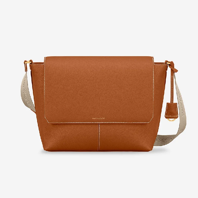 The Flaire Messenger Bag - Pecan Brown Upgrade Your Look With Our Bag Sale