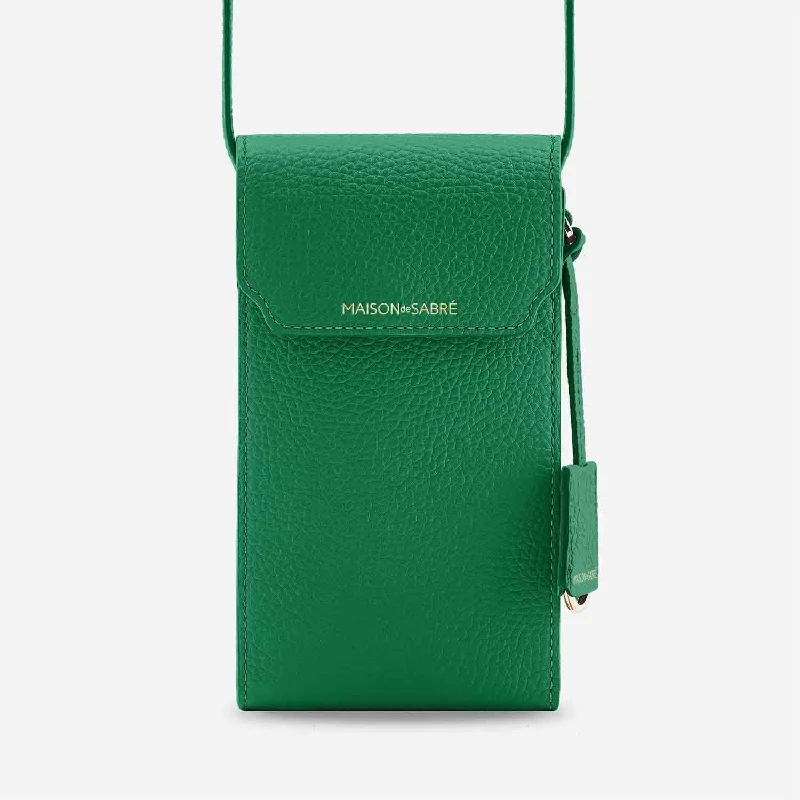 The Phone Pouch - Emerald Green Fashionable Handbags, Limited-Time Deals