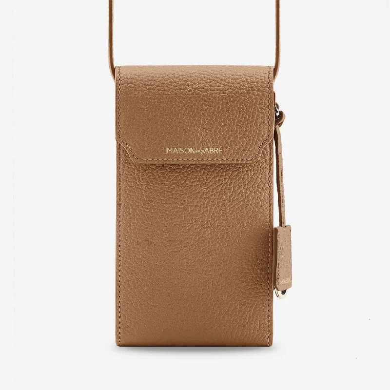 The Phone Pouch - Sandstone Brown Trendy Purses, Limited Offer