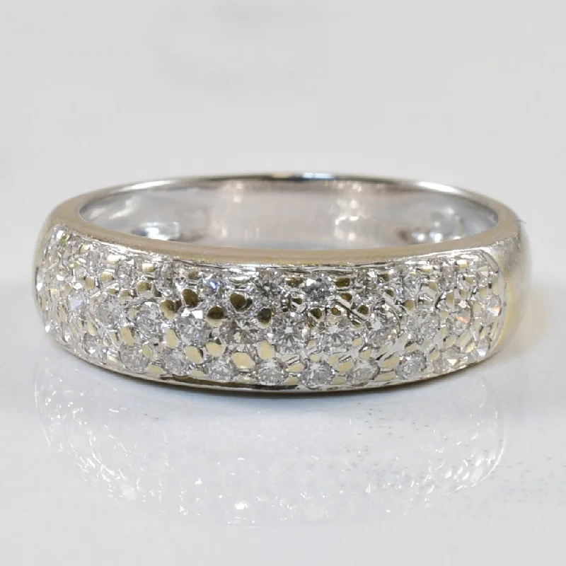 Unmissable Deals On Handmade Jewelry Collections Cluster Diamond Band | 0.38ctw | SZ 3.75 |