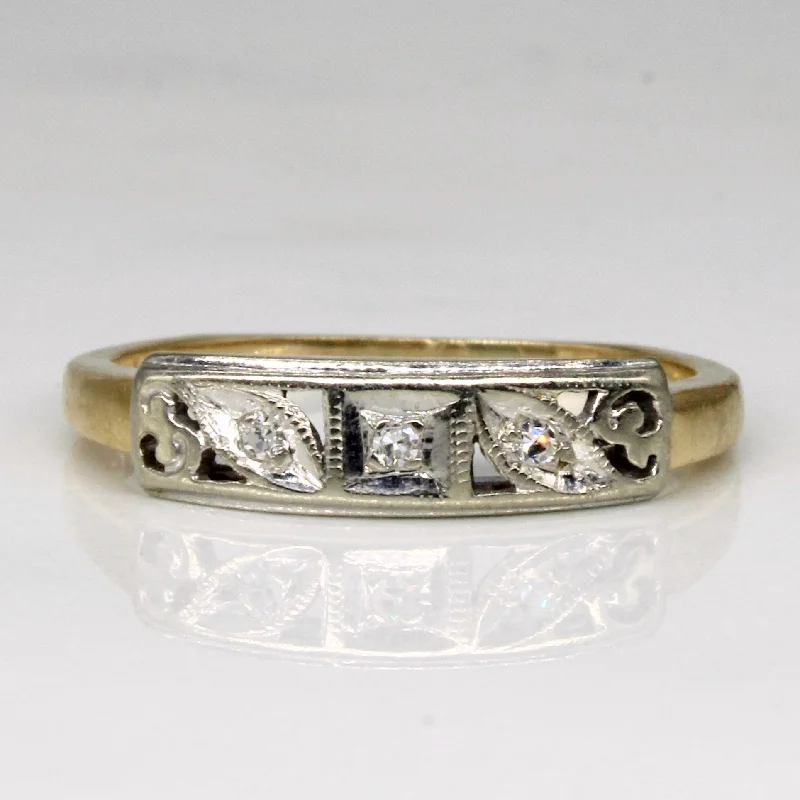 Premium Diamond Jewelry At Once-In-A-Lifetime Discounts Diamond Three Stone Ring | 0.02ctw | SZ 6.25 |