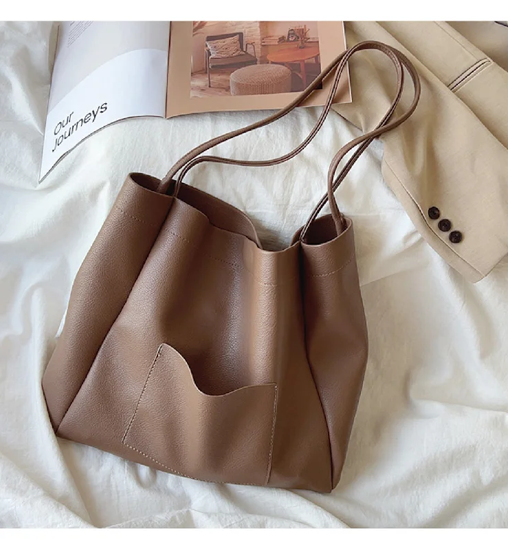 Elena Handbags Retro Soft Leather Work Tote Trendy Totes, Shop & Save