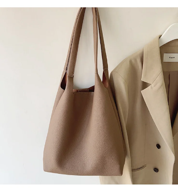 Elena Handbags Soft Leather Tote Bucket Bag Handbag Deals You'll Love
