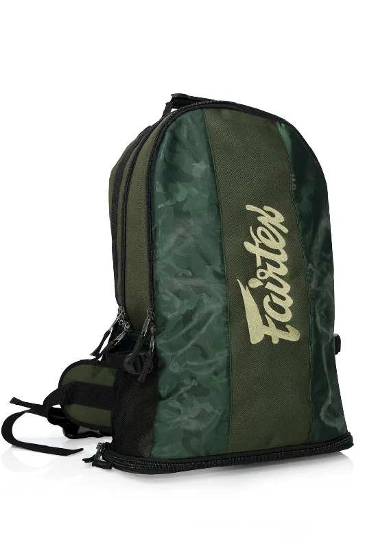 Fairtex Gym Bag / Backpack 4 Black Green Camo Timeless Bags, Flash Sale