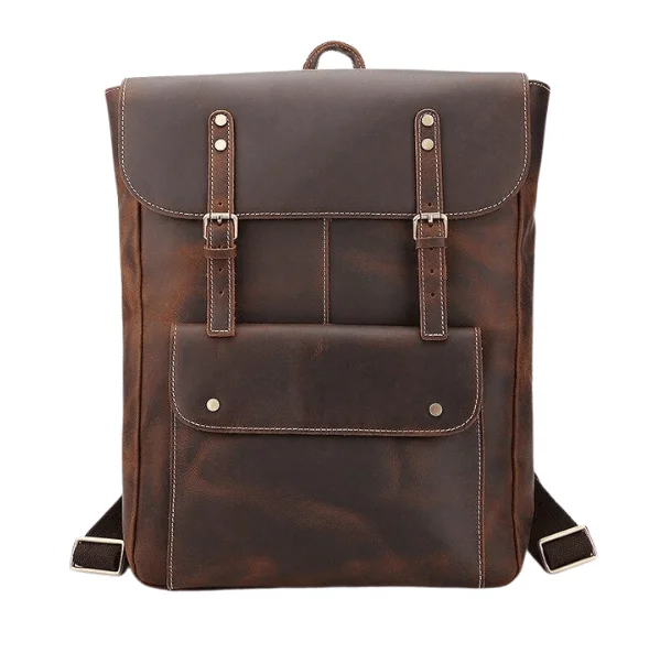 Genuine Leather Mens Travel Backpack Leather Weekender Bag Grab Stylish Bags Before They Sell Out