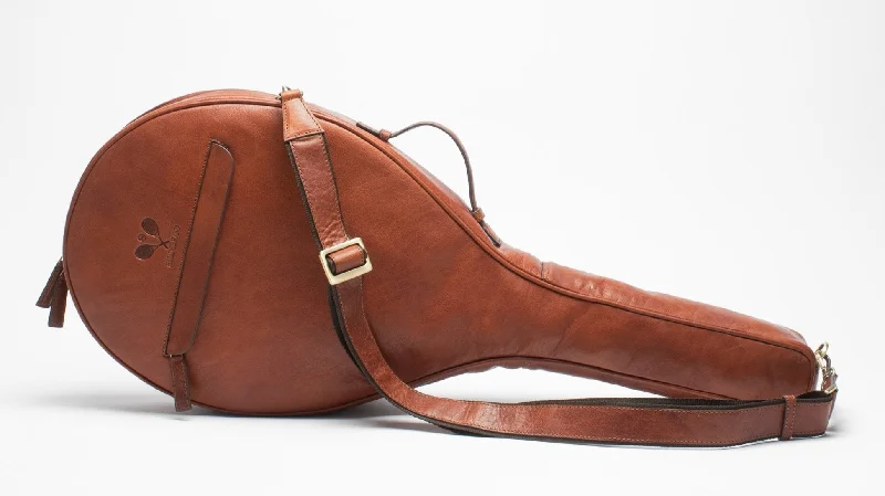 Luxury Leather Tennis Case Cognac Iconic Handbags At Budget-Friendly Prices