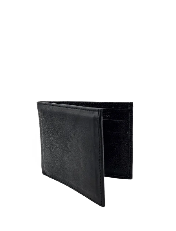Men's Bifold Wallet Leather - Black Stylish Totes, Special Discounts