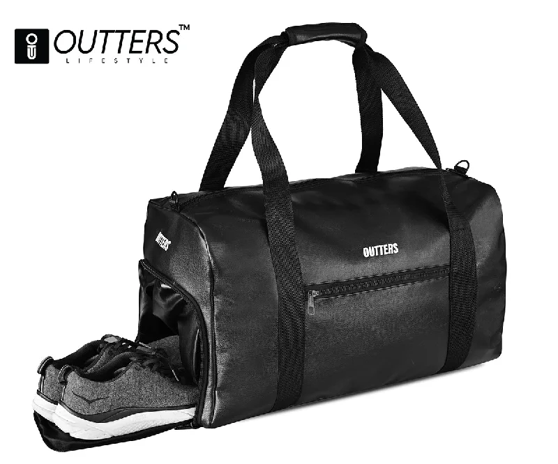 Outters Synthetic Premium Travel Bag, Gym Bag, Travel Partner Waterproof Black Seasonal Sale On Trendy Handbags Outters Synthetic Premium Travel Bag, Gym Bag, Travel Partner Waterproof Black Seasonal Sale On Trendy Handbags