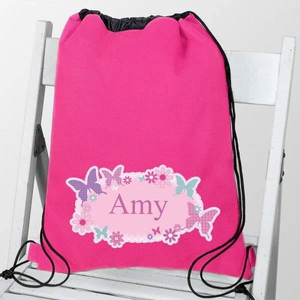 Personalised Butterfly Swim & Kit Bag Luxury Totes At The Lowest Prices Of The Season Personalised Butterfly Swim & Kit Bag Luxury Totes At The Lowest Prices Of The Season