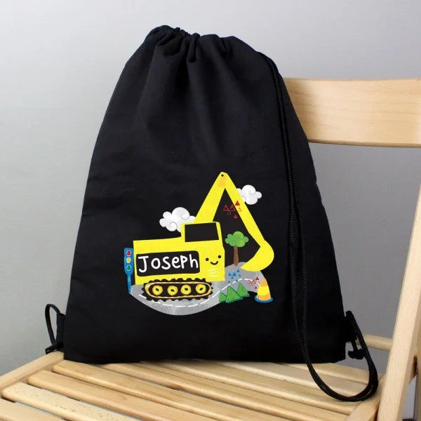 Personalised Digger Black Swim & Kit Bag Statement Bags At Unbelievable Discounts – Shop Today Personalised Digger Black Swim & Kit Bag Statement Bags At Unbelievable Discounts – Shop Today
