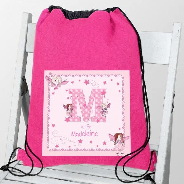 Personalised Fairy Letter Swim & Kit Bag High-End Handbags At Affordable Prices