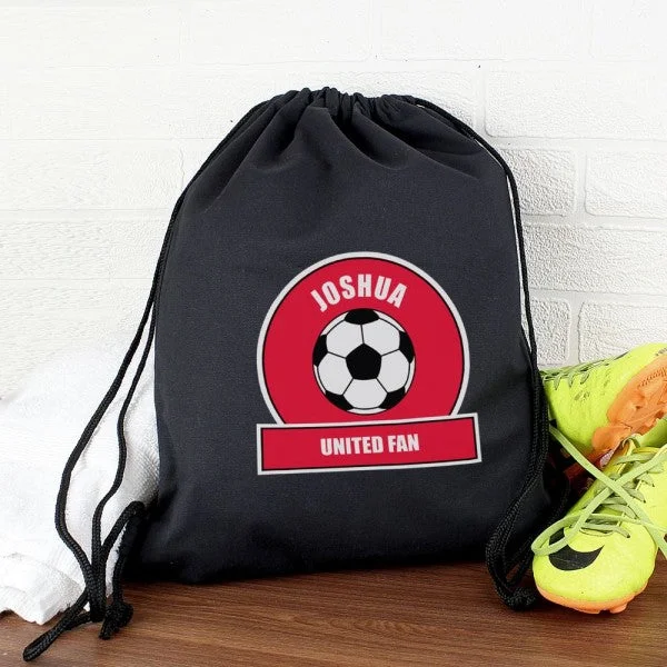 Personalised Red Football Fan Swim & Kit Bag Sleek And Stylish Handbags At Lower Prices Personalised Red Football Fan Swim & Kit Bag Sleek And Stylish Handbags At Lower Prices