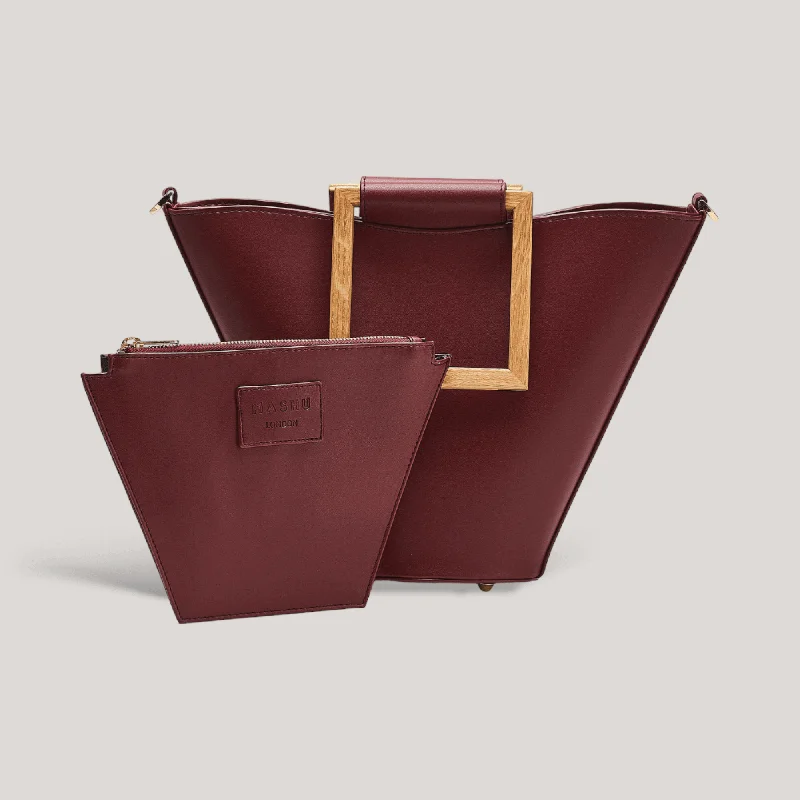 Cyber Monday Discounts On Bags Anemone - Merlot Midi Tote Seasonal Sale On Trendy Handbags