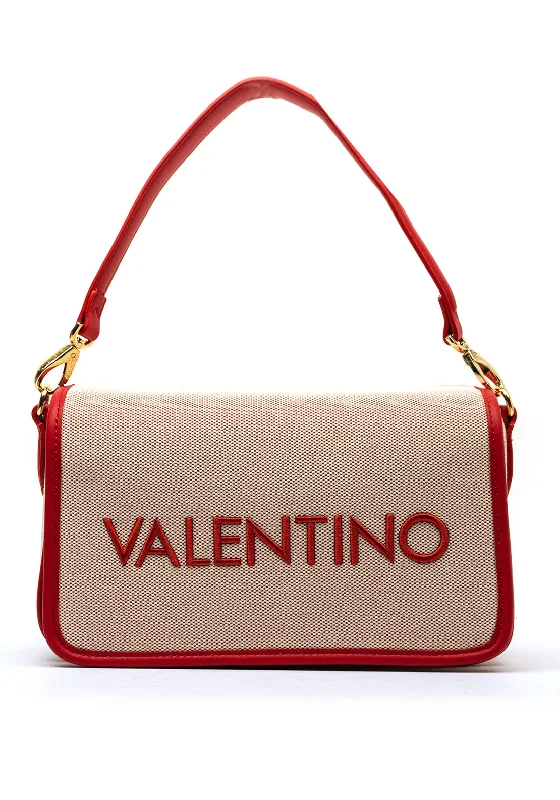 Functional Bags For Busy Moms And Dads Valentino Chelsea Fabric Medium Crossbody Bag, Red & Beige Affordable Luxury – Exclusive Savings On Premium Bags