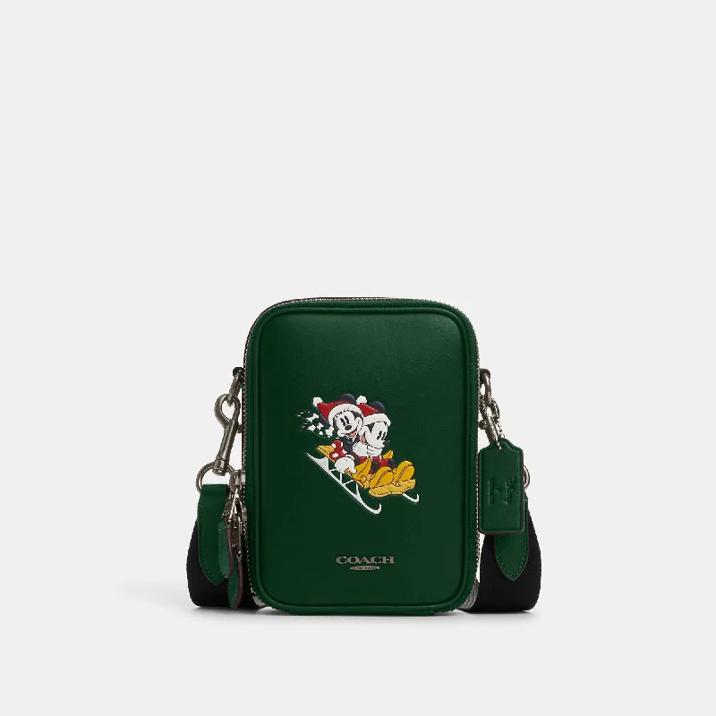 Seasonal Sale Coach Outlet Disney X Coach Stanton Crossbody With Winter Motif Don't Miss Out – Handbag Discounts