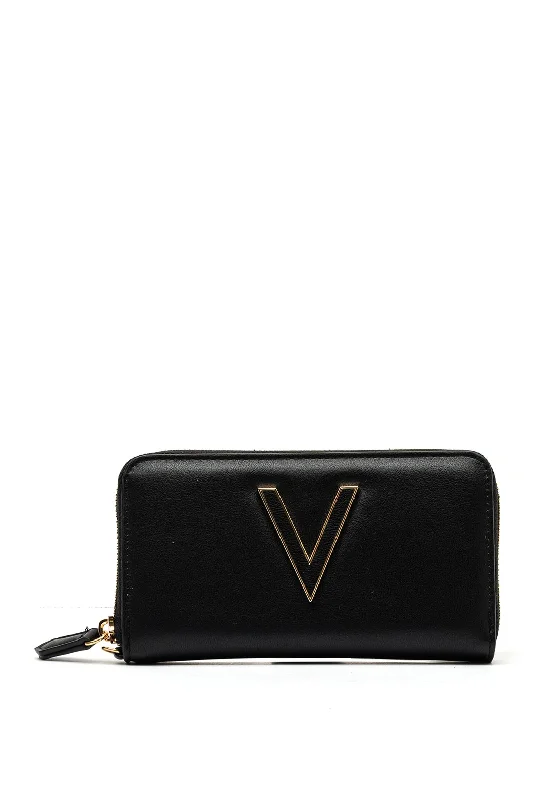 Big Discounts Valentino Coney V Large Wallet, Black Designer Bags, Low Prices