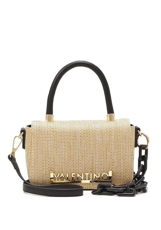 Casual Yet Chic Sales Valentino Copacabana Small Grab Bag, Black & Beige The Perfect Bag Sale For A Seasonal Refresh
