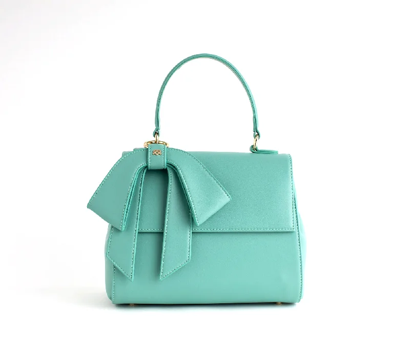 Inspired Bags For High-End Fashion Cottontail - Cyan Vegan Leather Bag Stylish Totes, Exclusive Savings