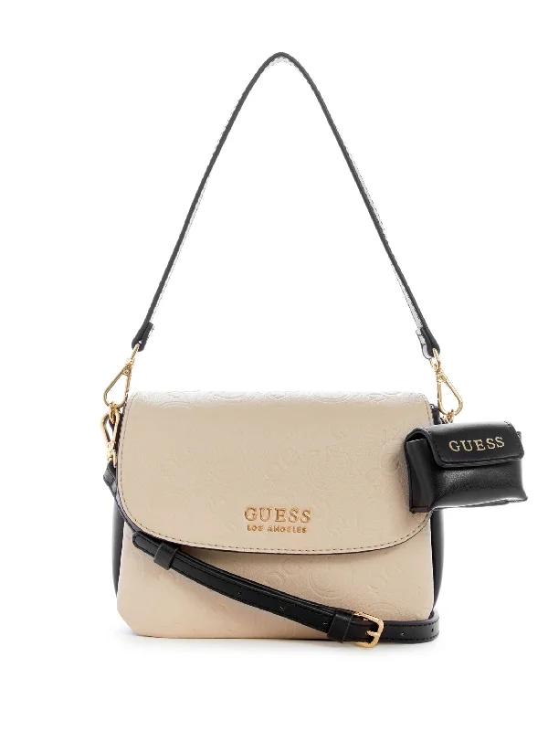 Chic Styles Cranston Color-Block Logo Crossbody Chic Shoulder Bags At Promotional Rates