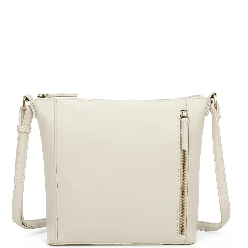Best Deals Of The Season Daisy Biodegradable Vegan Leather Single Zip Classic Bag - Cream Big Savings On Totes, Crossbody Bags, And More