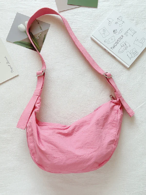 Clearance Event Elena Handbags Round Nylon Fashion Shoulder Bag Everyday Elegance At Special Prices