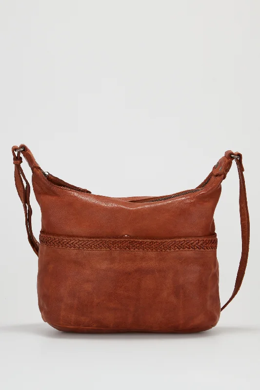 Luxury Fashion Discounts Isla Leather Braided Crossbody Bag Handbag Deals You'll Love