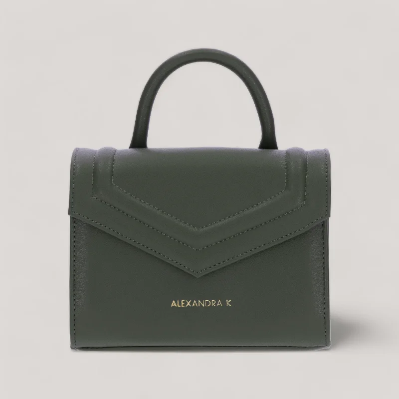 Classic Chic Deals Faith Mini - Top Handle Bag - Oregano Corn Leather Fashion-Forward Bags At Limited-Time Offers